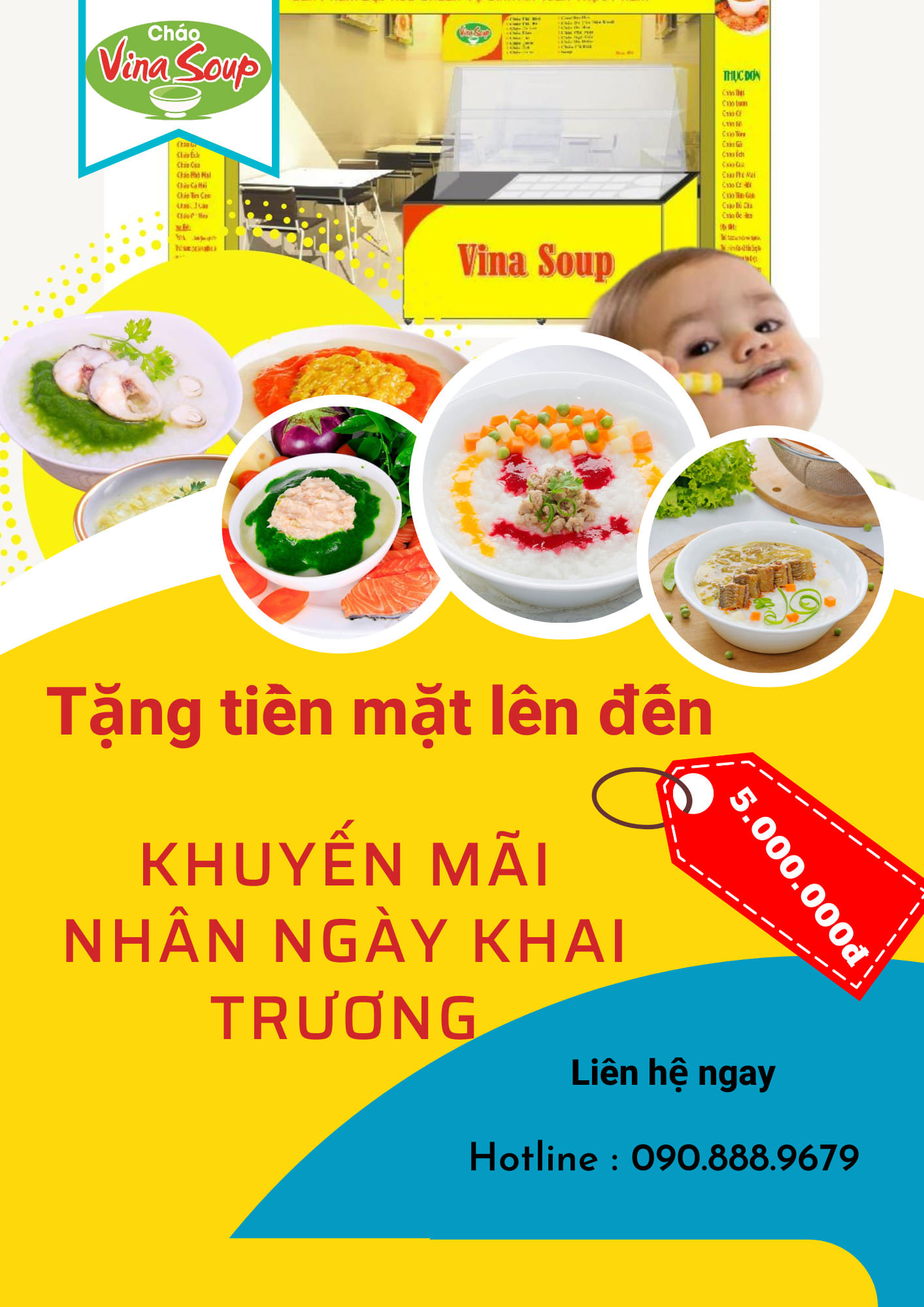 MỞ CỬA HÀNG CHÁO DINH DƯỠNG CÙNG VINASOUP BẠN SẼ