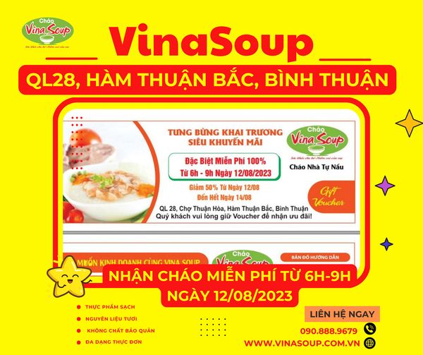 VINASOUP TƯNG BỪNG KHAI TRƯƠNG - NGẬP TRÀN ƯU ĐÃI