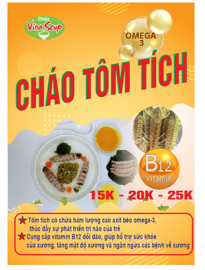 CHÁO DINH DƯỠNG TÔM TÍCH