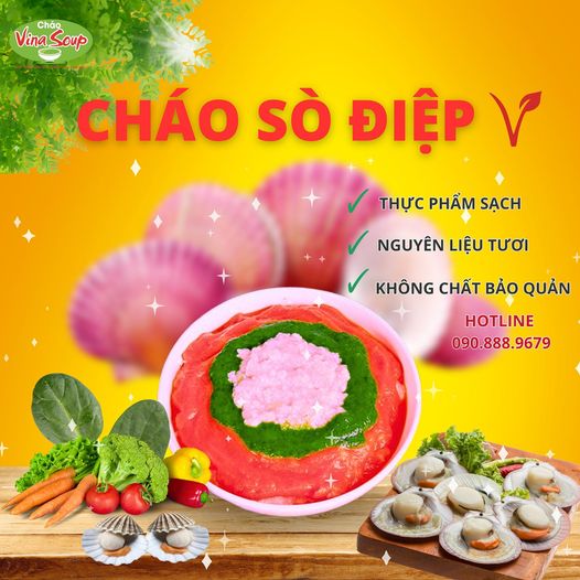 Bữa sáng đặc biệt cho bé yêu với cháo dinh dưỡng sò điệp VinaSoup