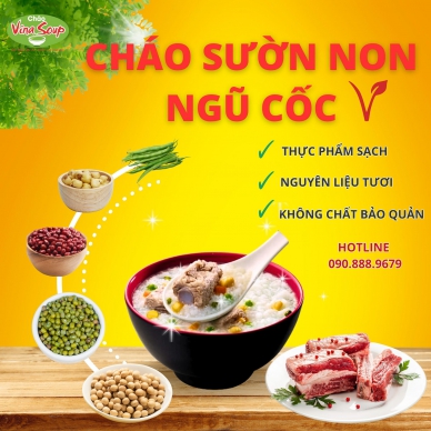 CHÁO SƯỜN NON NGŨ CỐC