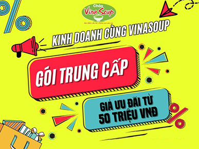 Gói kinh doanh trung cấp cháo dinh dưỡng chất lượng cao VinaSoup