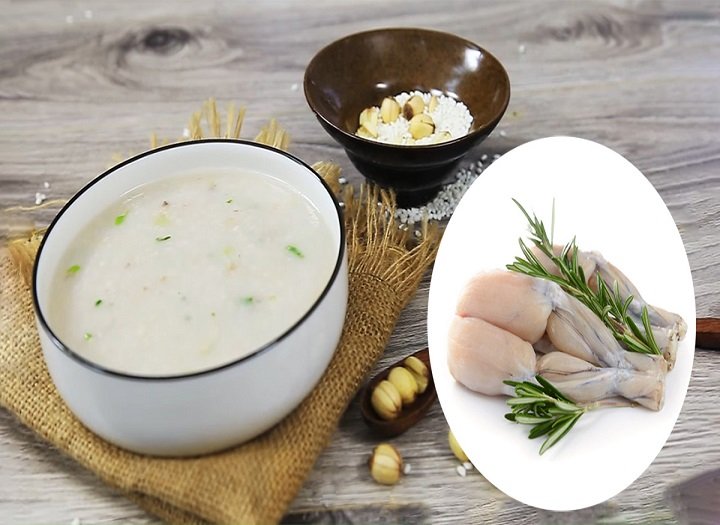 Hướng dẫn cách nấu cháo ếch hạt sen cho bé ăn dặm giúp ngủ ngon
